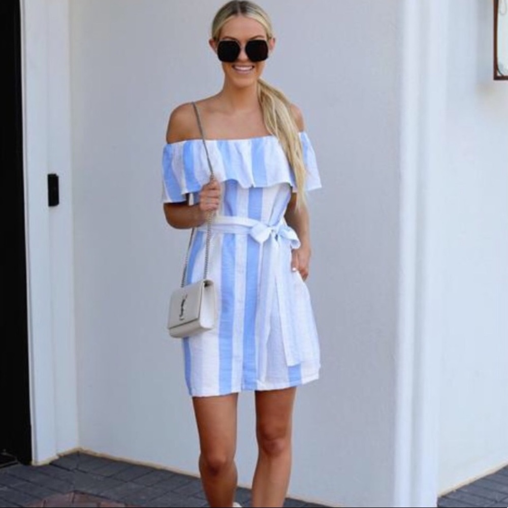 Vici Amaya Pocketed Off Shoulder Dress - Picture 2 of 7